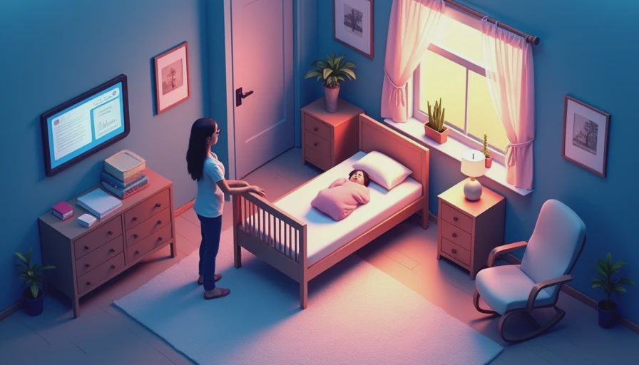 Visual context for how to survive newborn nights