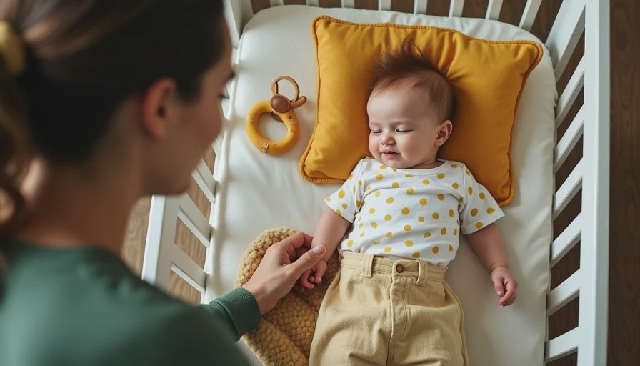 Illustration for do infants sleep more when teething